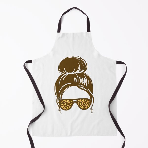 Item preview, Messy bun and leopard print designed and sold by Urbanclassy.