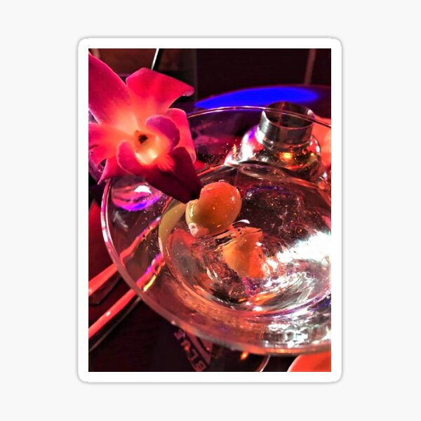 " Orchid Martini 2" Original Photography by Tony DuPuis  Sticker