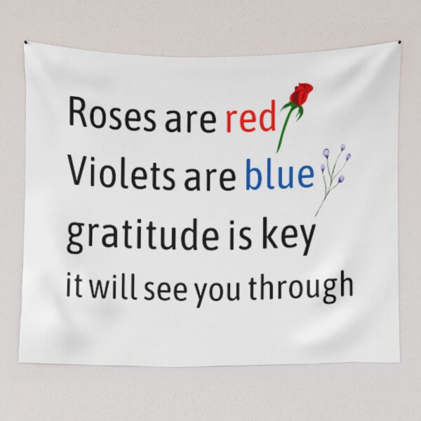Item preview, Roses are red violets are blue gratitude is key it will see you through designed and sold by TeePassion.