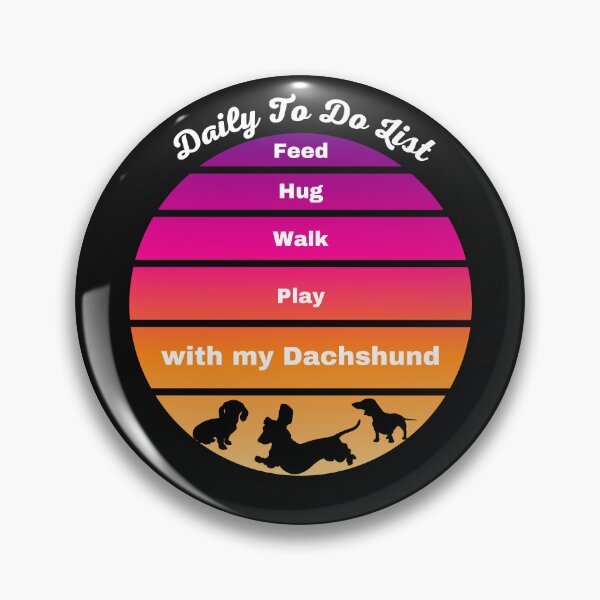 Item preview, Daily To Do List Dachshund designed and sold by CeeLeeGifts.