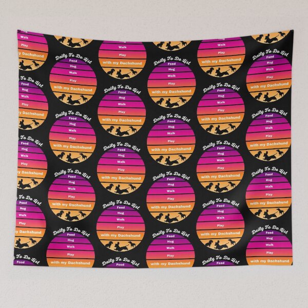 Item preview, Daily To Do List Dachshund designed and sold by CeeLeeGifts.
