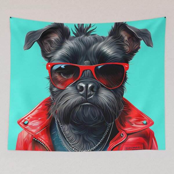 Item preview, Street black terrier designed and sold by Ink and Wink.