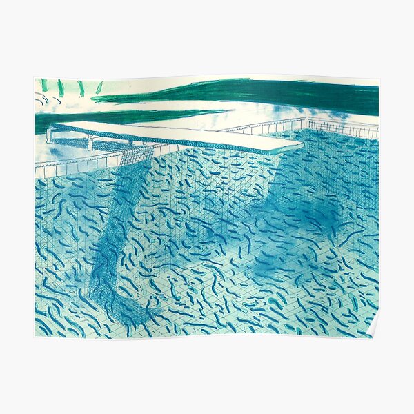 Piscine | David Hockney Vintage Art | Peintures de David Hockney Poster