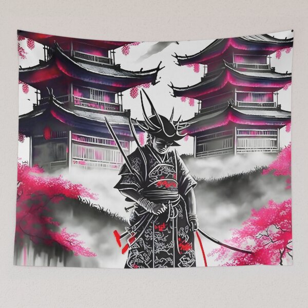 Item preview, Samurai Amidst Temples designed and sold by Teebuya.