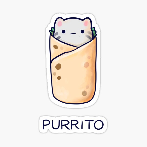 Artikel-Vorschau von Purrito - gestreifte Katze, designt und verkauft von cheezup.