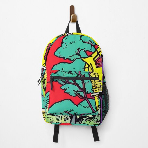 Aperçu de l'œuvre cabane dans les arbres, style pop art créée et vendue par VTNStore.