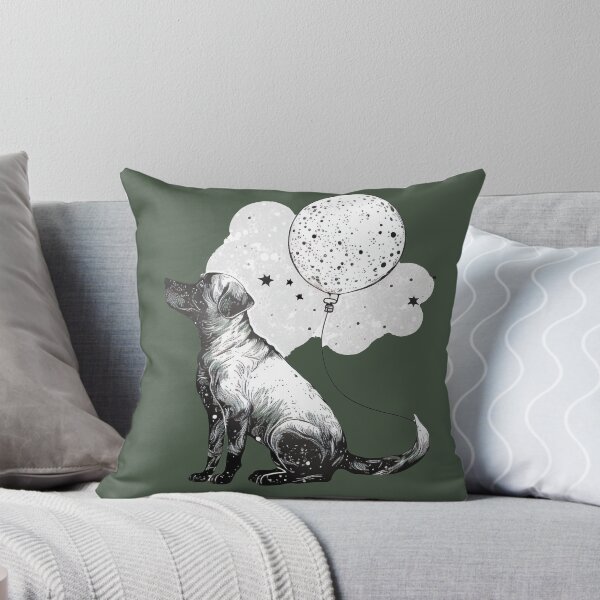 Item preview, Dog with Balloon among the Stars designed and sold by Onoky.