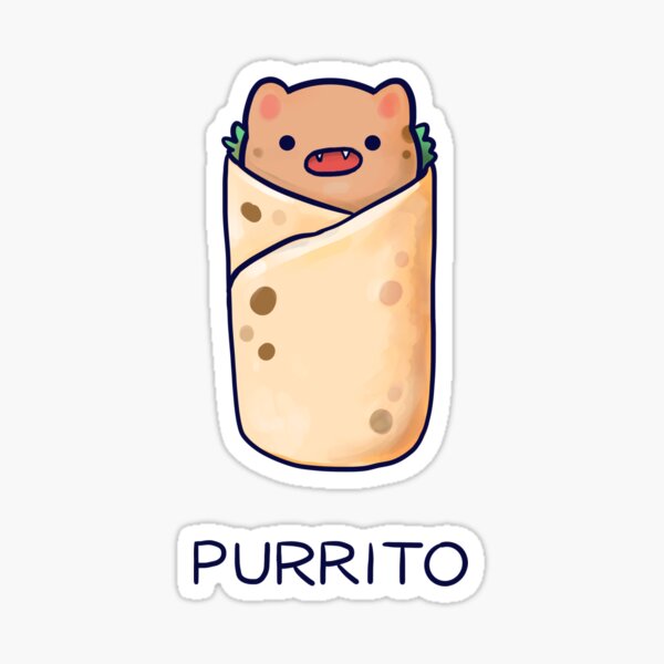 Artikel-Vorschau von Purrito - fauchende Katze, designt und verkauft von cheezup.