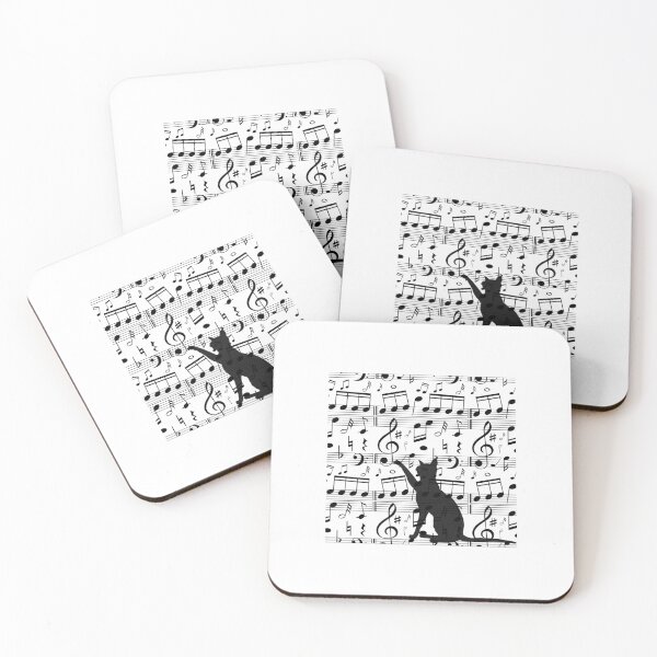 Item preview, Cat plays notes designed and sold by IdeasForFreedom.