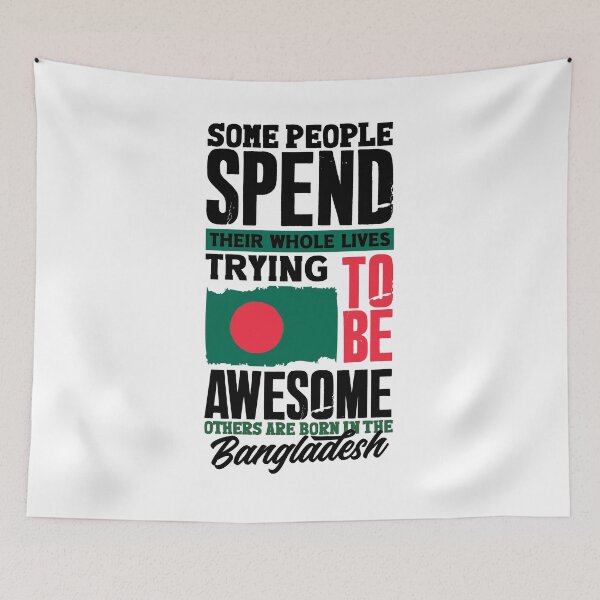 Aperçu de l'œuvre Bangladeshi Bangladesh Bangladeshi Flag Quote créée et vendue par ShopTheStyle.