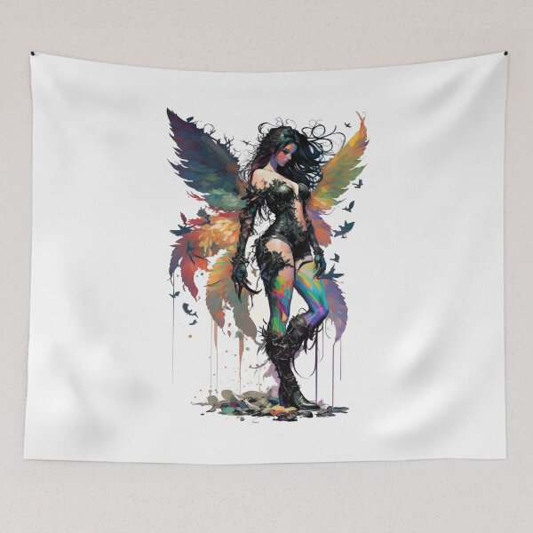 Item preview, Beautiful Goth Fairy - Fantasy Art designed and sold by Seeker7Seven.
