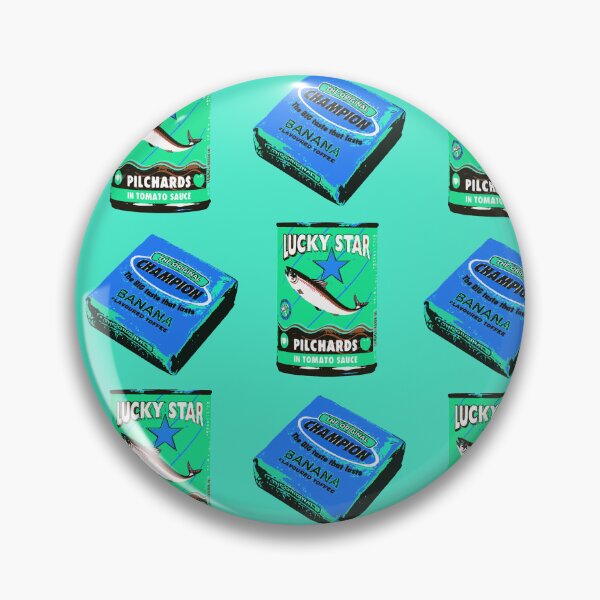 Item preview, Lucky Star Pilchards meet Wilson Toffees - South African Nostalgia blue and green designed and sold by SirenSeventyOne.