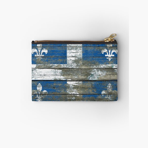 Item preview, Flag of Quebec on Rough Wood Boards Effect designed and sold by JeffBartels.