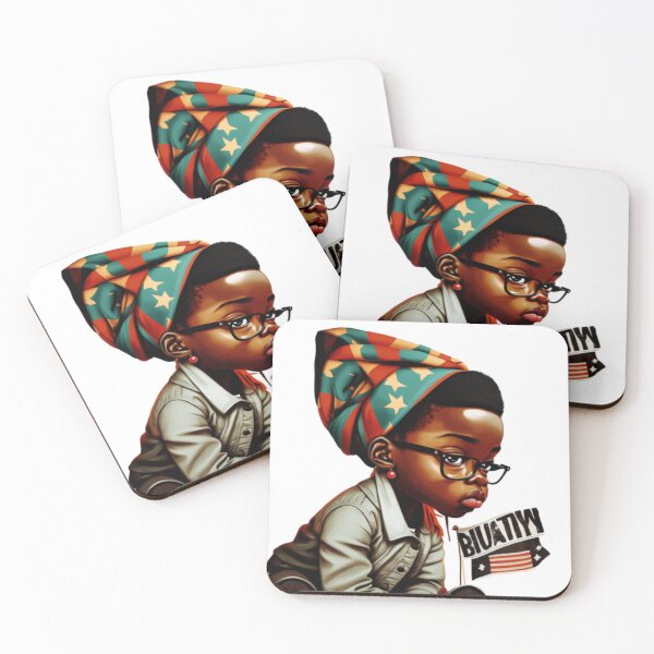 Item preview, Colorful Afro cute boy African American black histry month designed and sold by youssef nouree ⭐ ⭐ ⭐ ⭐ ⭐.