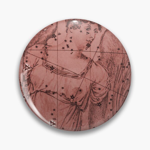 Item preview, Virgo Zodiac Constellation Star Map, Red designed and sold by notsweettea.