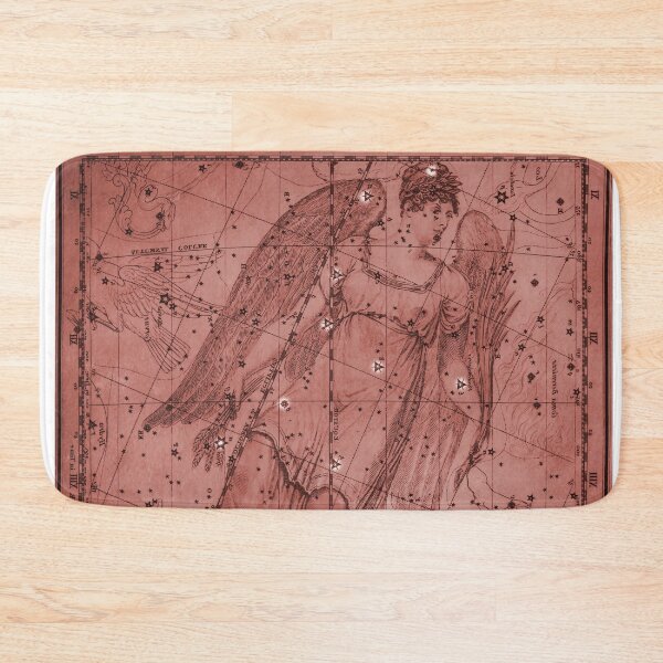 Item preview, Virgo Zodiac Constellation Star Map, Red designed and sold by notsweettea.