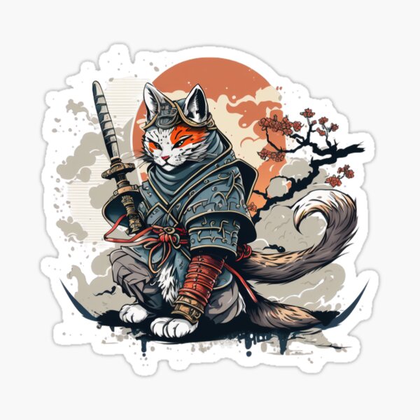 Item preview, Catana The Samurai Cat designed and sold by Fahmi Muhamad Naser.