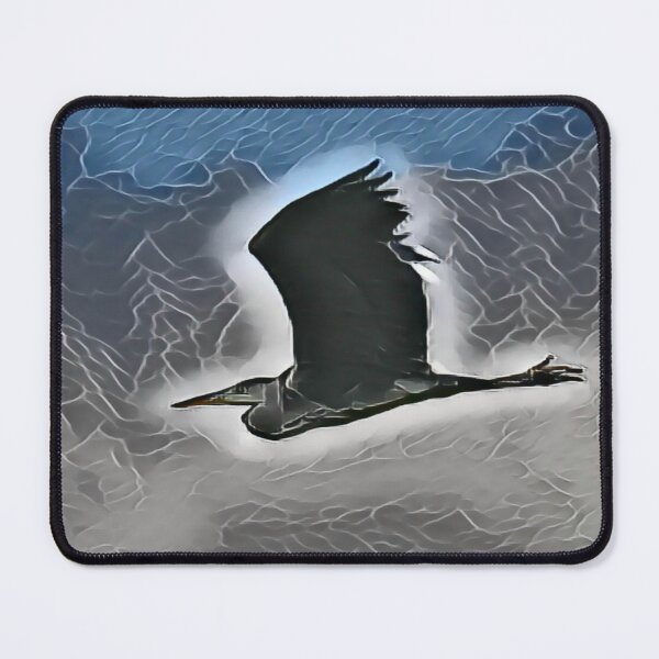 Item preview, Heron In Flight In Gemstone designed and sold by Fearless-Fox.