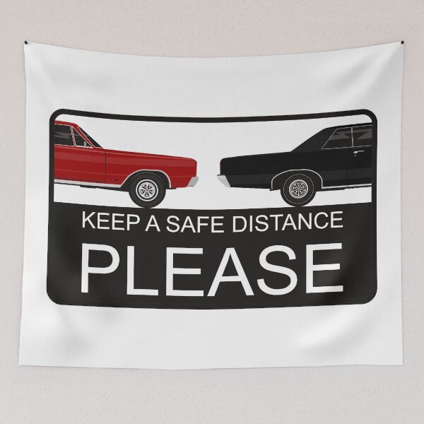 Item preview, Keep a safe distance. designed and sold by safetyguide.