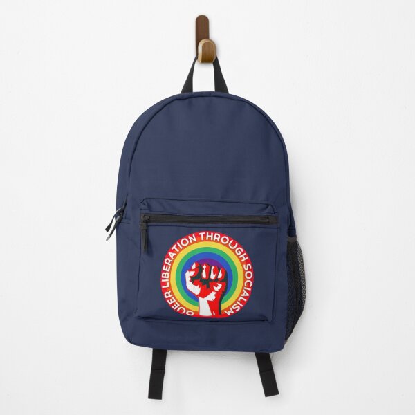 Item preview, QUEER Liberation Through Socialism! LGBTQ+ Rights designed and sold by Hope & Riot.