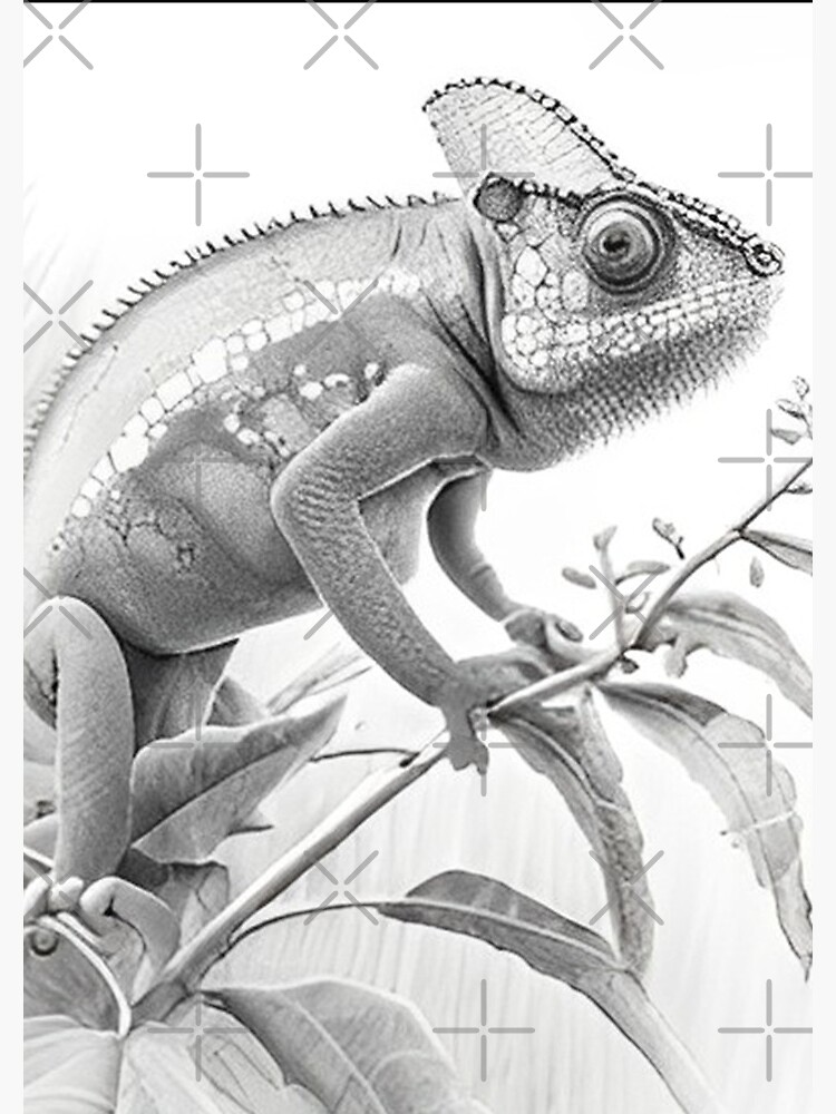 Chameleon Drawing - How To Draw A Chameleon Step By Step