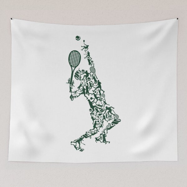 Item preview, Tennis T Shirt - Player Positions Balls Racket in drawing   designed and sold by baxtersaul5362.