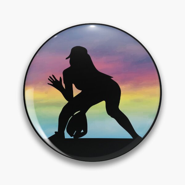 Item preview, Women's Softball Player Silhouette Girls Softball Lover designed and sold by MintedFresh.