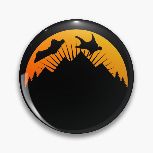 Item preview, Wingsuit flying Base Jumping Skydiving Mountains Peak designed and sold by TastefulTees.