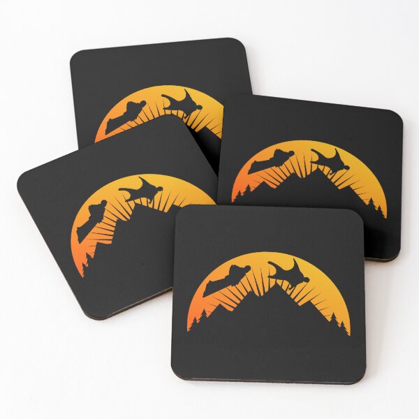 Item preview, Wingsuit flying Base Jumping Skydiving Mountains Peak designed and sold by TastefulTees.
