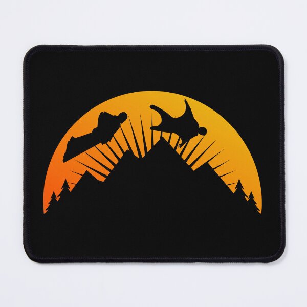 Item preview, Wingsuit flying Base Jumping Skydiving Mountains Peak designed and sold by TastefulTees.