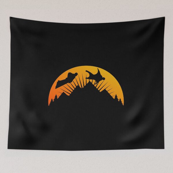 Item preview, Wingsuit flying Base Jumping Skydiving Mountains Peak designed and sold by TastefulTees.