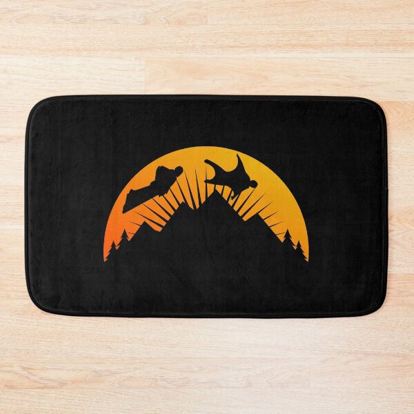 Item preview, Wingsuit flying Base Jumping Skydiving Mountains Peak designed and sold by TastefulTees.