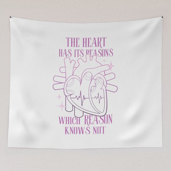 Item preview, The Heart Has Its Reasons Which Reason Knows Not (Human Heart Purple Gradient) designed and sold by ObsidianDaz.