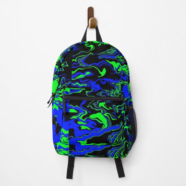 Item preview, Green black blue waves designed and sold by awsomepatterns.