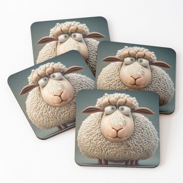 Item preview, caricature of a sheep designed and sold by Dimitri Haeck.