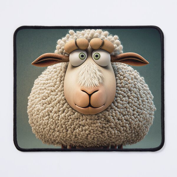 Item preview, caricature of a sheep designed and sold by Dimitri Haeck.