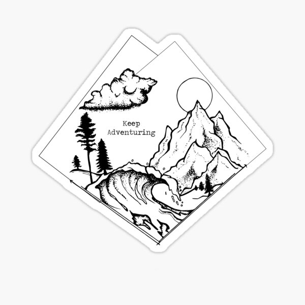 Keep Adventuring Sticker