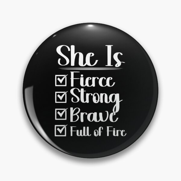 Item preview, She Is Fierce Strong Brave Full Of Fire Boss Lady Checklist Gift for International Womens Day designed and sold by Eddyed.
