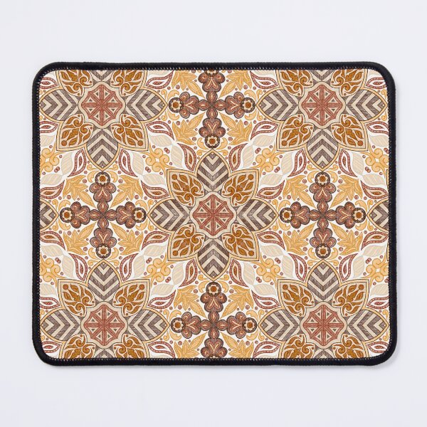Item preview, Floral Mandala Digital Drawing Pattern - Brown with White Background designed and sold by SemDesigns1.