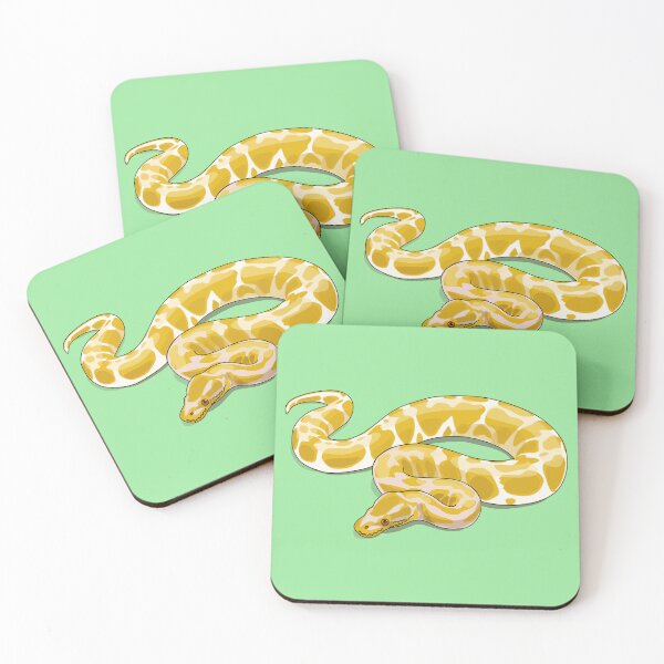 Item preview, Burmese python snake cartoon illustration designed and sold by Misscartoon.