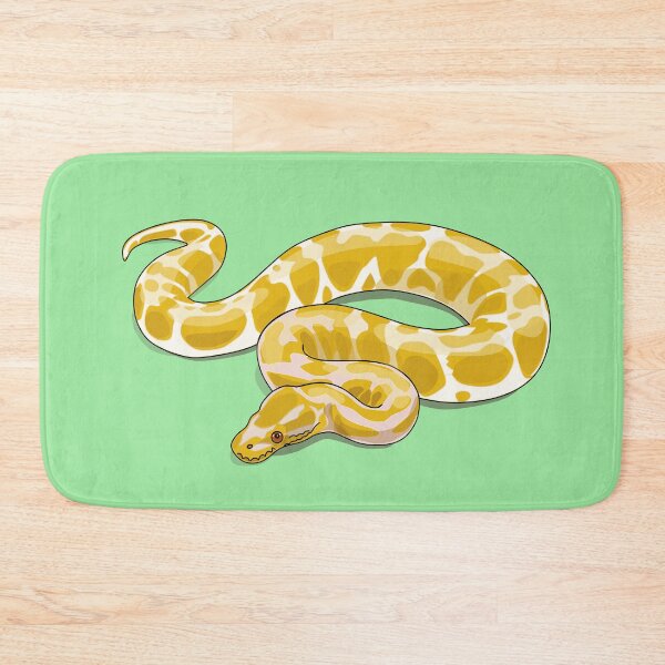 Item preview, Burmese python snake cartoon illustration designed and sold by Misscartoon.