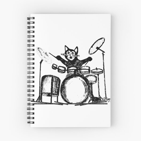 Item preview, Drummer Cat designed and sold by amanda metalcat dodds.