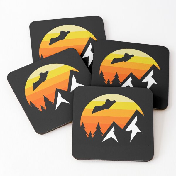 Item preview, Wingsuit flying Base Jumping Skydiving Mountains Peak designed and sold by TastefulTees.