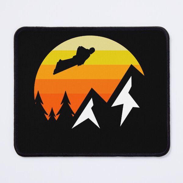 Item preview, Wingsuit flying Base Jumping Skydiving Mountains Peak designed and sold by TastefulTees.