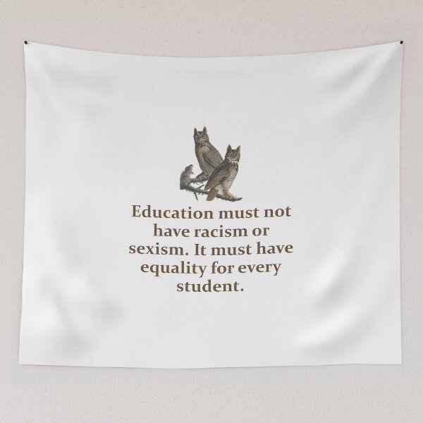 Item preview, Education Must Not Have Racism - Education Quote   designed and sold by CrankyOldDude.