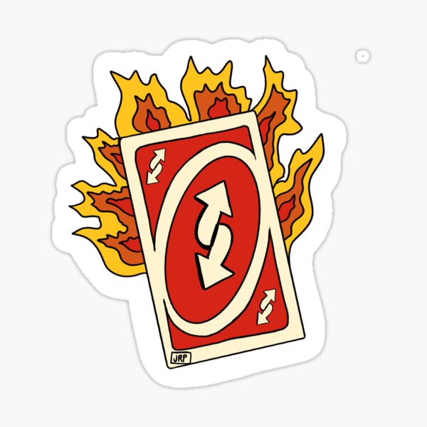 UNO reverse card - red Sticker for Sale by J-Elita