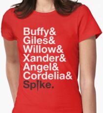 BUFFY THE VAMPIRE SLAYER AND SCOOBY GANG Women's Fitted T-Shirt