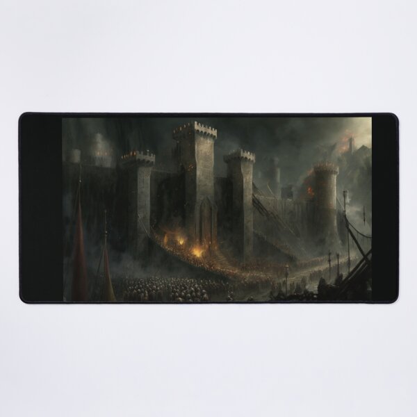 Item preview, Epic Medieval Battle & Castle Siege - Fantasy Art designed and sold by FantasyFusion.