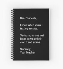 Funny Sarcastic Humor English Teacher Novelty Tee Spiral Notebook