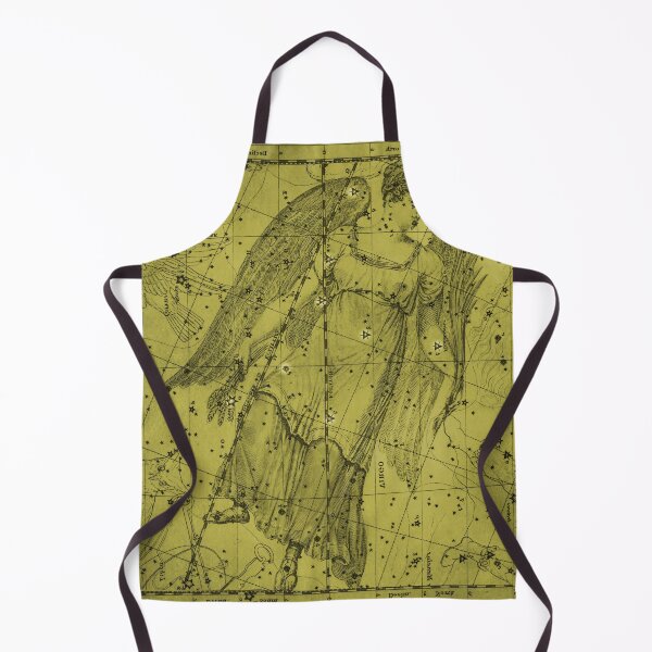 Item preview, Virgo Zodiac Constellation Star Map, Mushroom Yellow designed and sold by notsweettea.